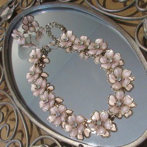 Pearly Pink VTG Jewelry Set